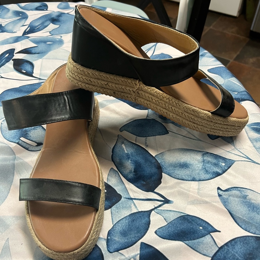 Black Espadrille Sandals
